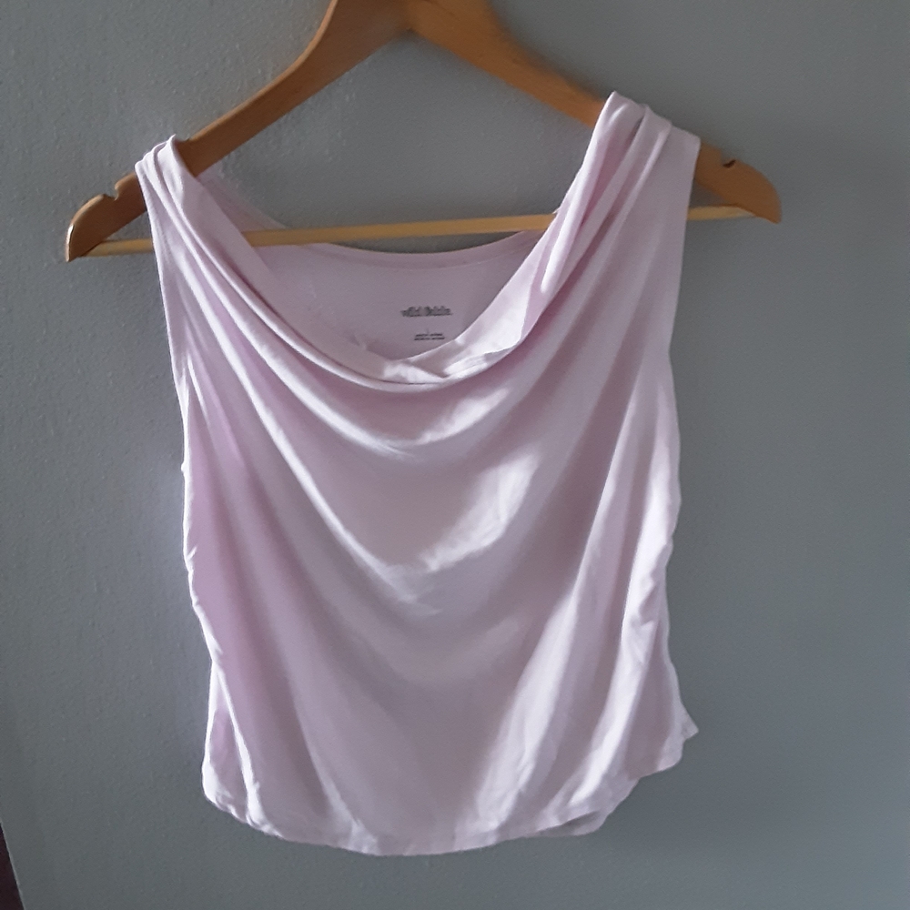 Light Pink Drape Tank Top